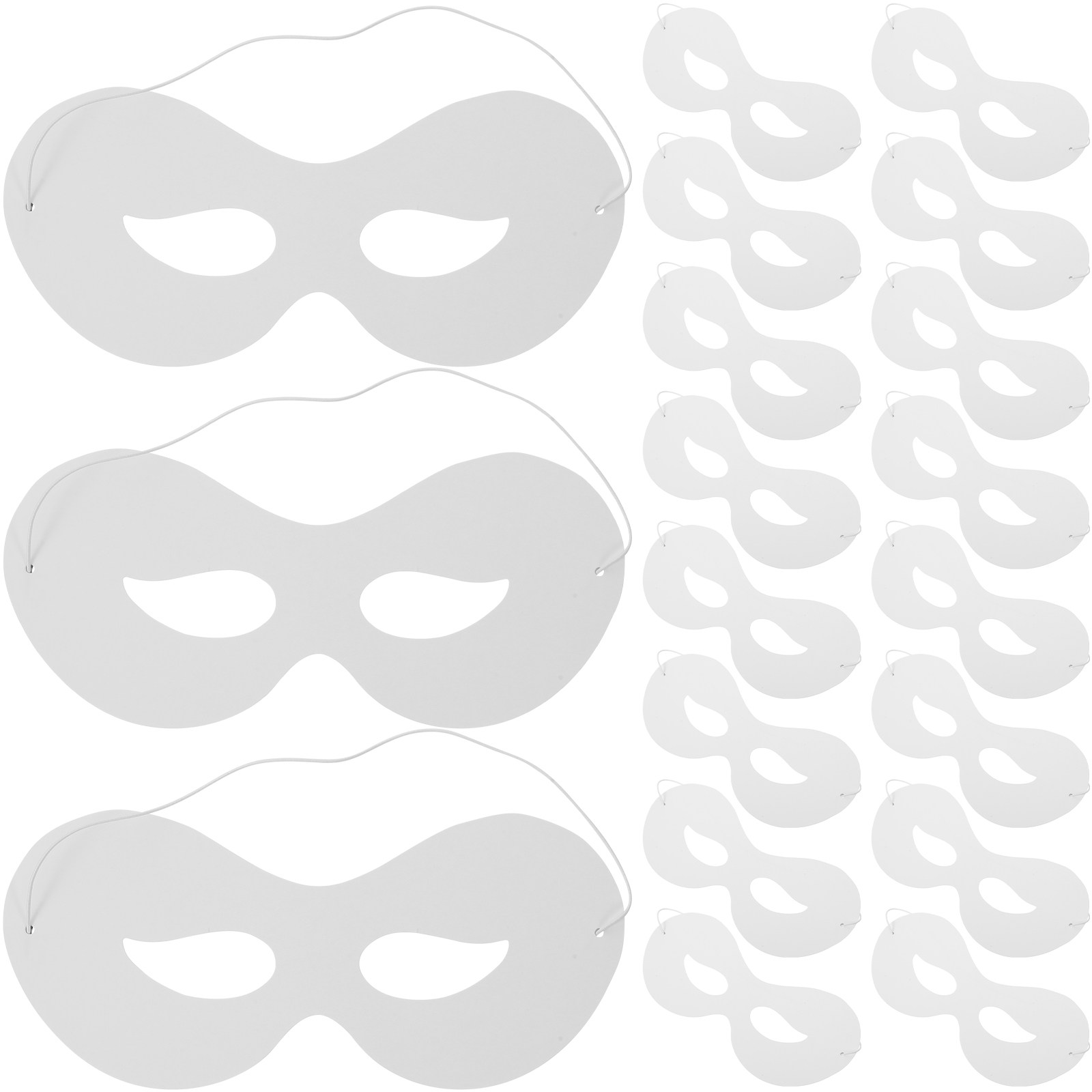 40 masques en papier blanc vie - Art Craft With Paper avis et prix