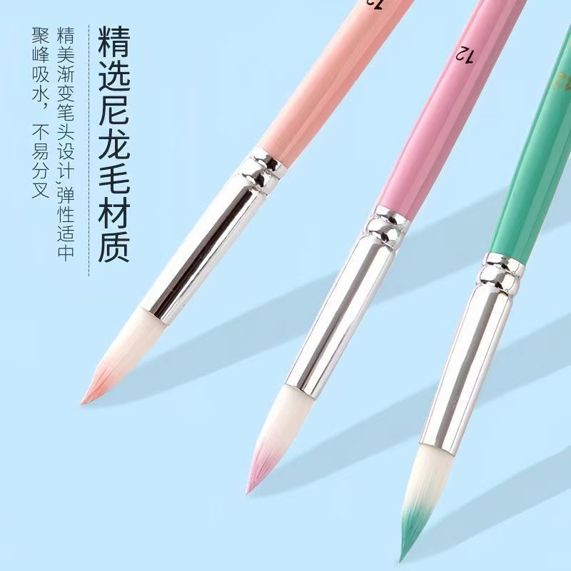 Ensemble de 6 pinceaux en nylo - Gouache Paint Set avis et prix