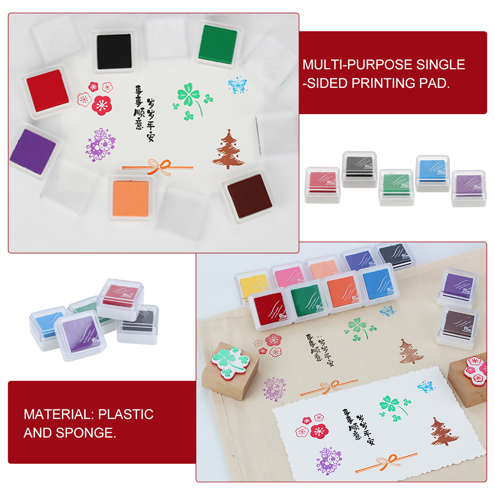 Lot de 5 tampons à encre à séc - Art And Craft For Nursery avis et prix
