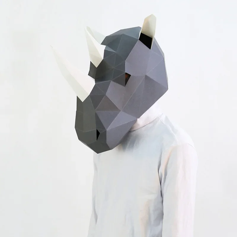 Masque de tête de rhinocéros p - Art Craft Cardboard avis et prix