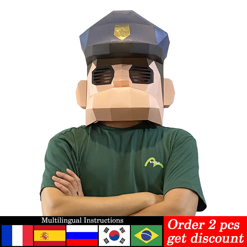 Masque de Police de dessin ani - Art Craft Cardboard avis et prix