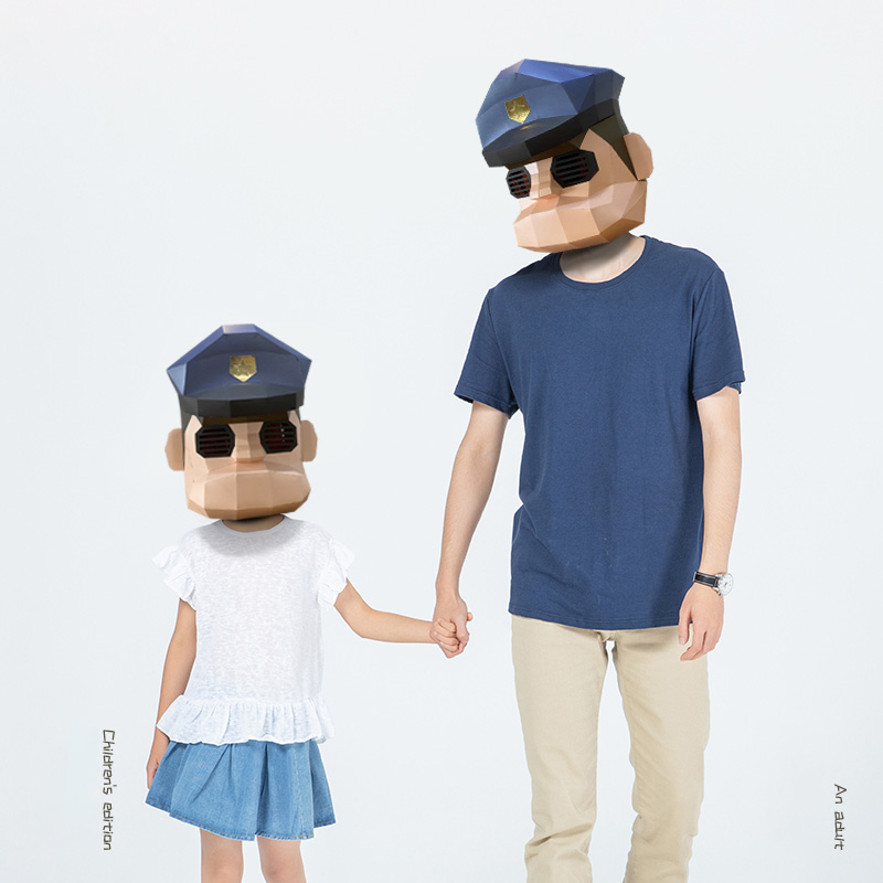 Masque de Police de dessin ani - Art Craft Cardboard avis et prix