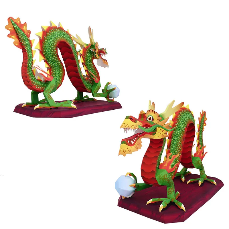 Dragon chinois Loong fait à la - Art Craft Cardboard avis et prix